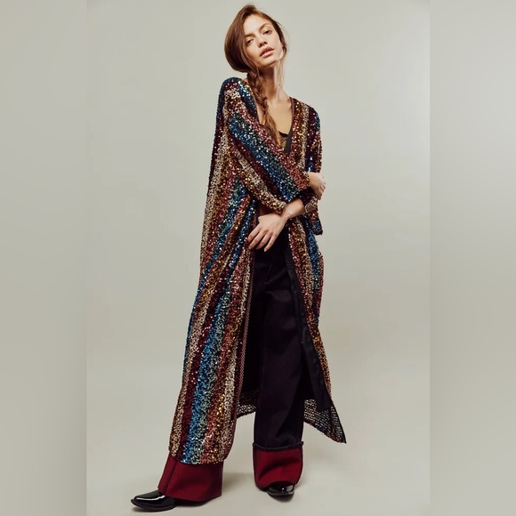 FREE PEOPLE
Sequin Prism Kimono - Picture 1 of 8